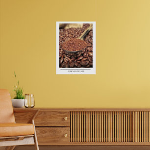 Affiche Fresh Grind - Envoi d'art de café