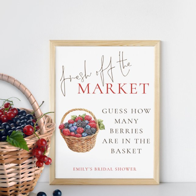 Affiche Fresh off the Market Devinez combien de Fêtes des  (Créateur téléchargé)