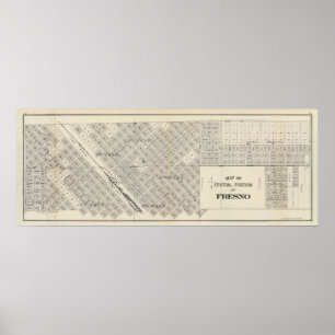 Affiche Fresno central, la Californie