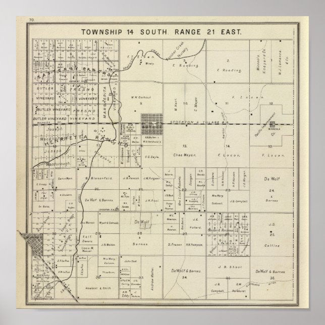 Affiche Fresno County, Californie 13 (Devant)