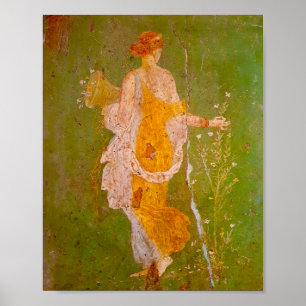 Affiche Fresque de Flore dans la Villa d'Ariadne, Pompéi
