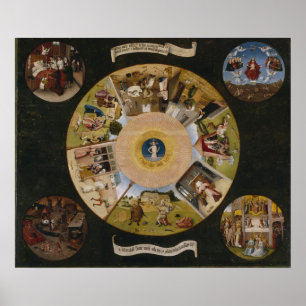 Affiche Fresque de plafond de l'église antique