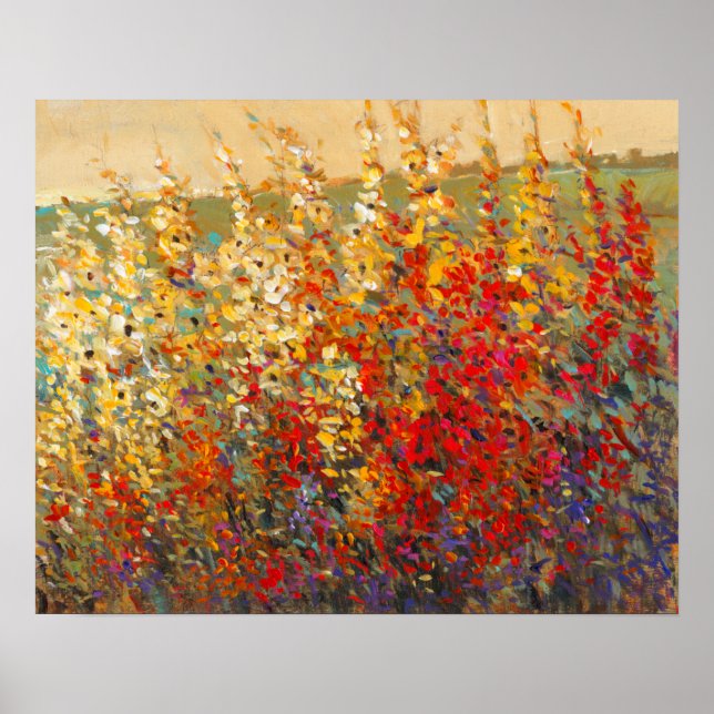 Affiche Fresque du jardin lumineux des Fleurs sauvages du  (Devant)