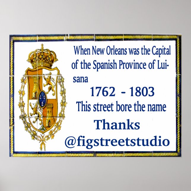 Affiche Fresque espagnole personnalisée (Devant)