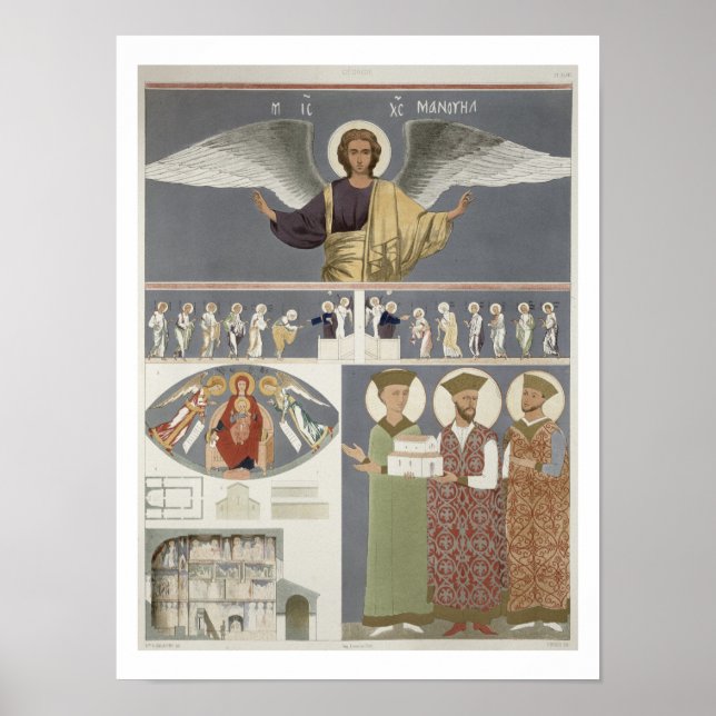 Affiche Fresques de l'église orthodoxe de Nekrssi près (Devant)