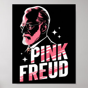 Affiche Freudian Pink Twist Freudian Pun Psychologie intel