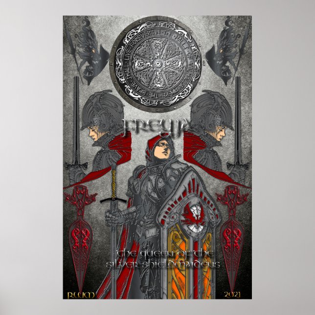 Affiche Freyjr Queen Silver Shieldmaidens (Devant)