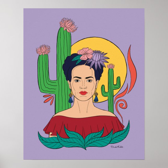 Affiche Frida Kahlo Desert Graphic (Devant)