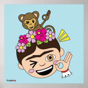Affiche Frida Kahlo  FridaMoji - OK