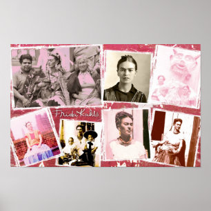 Affiche Frida Kahlo Photo Montage