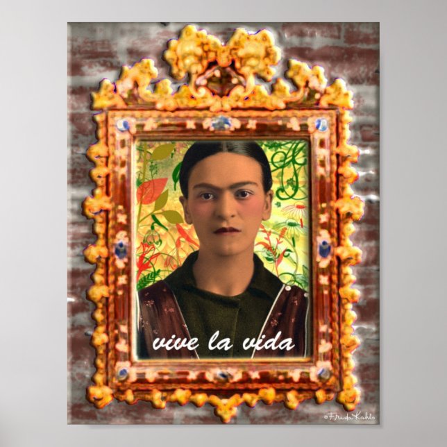 Affiche Frida Kahlo Reflejando (Devant)