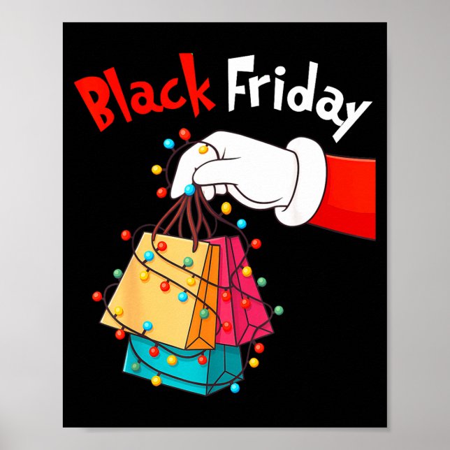 Affiche Friday Shopng Squad Christmas Black Shopng Family  (Devant)