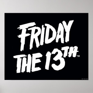 Affiche Friday the 13th   Stacked Painted Logo