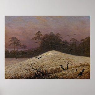 Affiche Friedrich - Cage De Neige Avec Corbeau