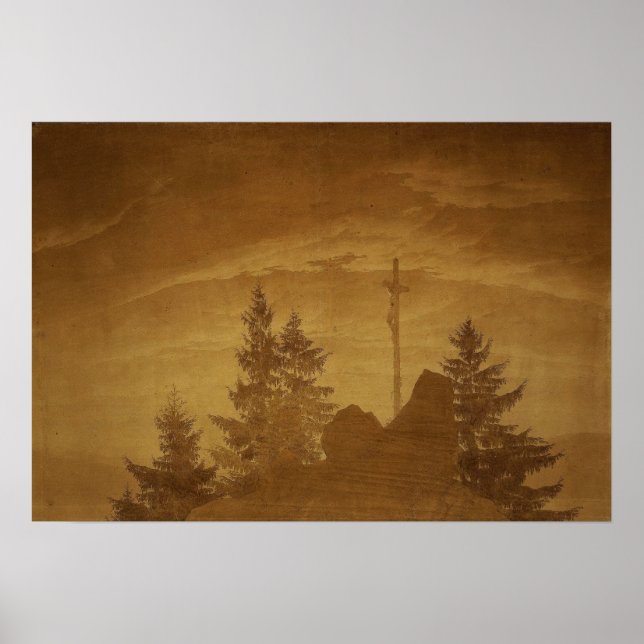 Affiche Friedrich - Croix dans les montagnes 1805 (Devant)