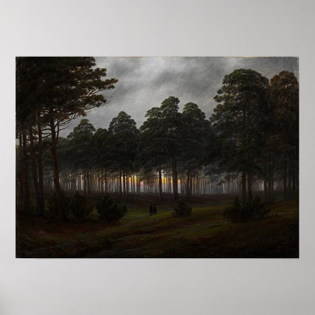 Affiche Friedrich - Cycle diurne, Le Soir (Devant)