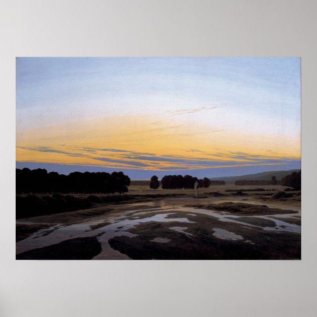 Affiche Friedrich - Grosse Gehege Près De Dresde (Devant)