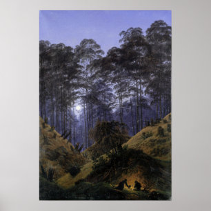 Affiche Friedrich - Intérieur De Forêt Au Lundi