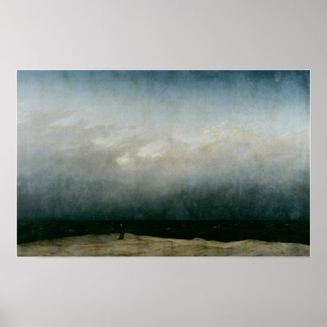 Affiche Friedrich - Moine Par Mer (Devant)