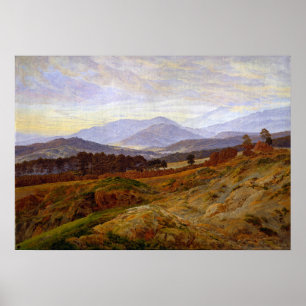 Affiche Friedrich - Montagne En Montagnes Géantes