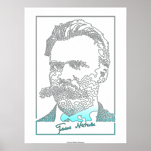 Affiche Friedrich Nietzsche. philosophe allemand [010] (Devant)