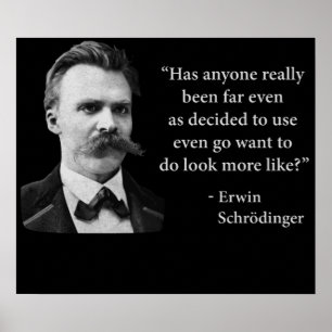 Affiche Friedrich Nietzsche Troll Quote