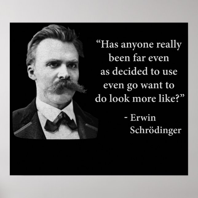 Affiche Friedrich Nietzsche Troll Quote (Devant)