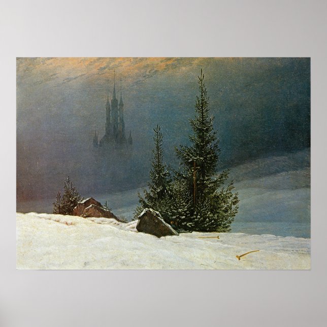 Affiche Friedrich - Paysage d'hiver 1811 (Devant)