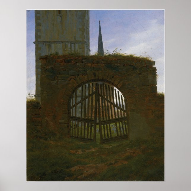 Affiche Friedrich - Portail du cimetière (Devant)