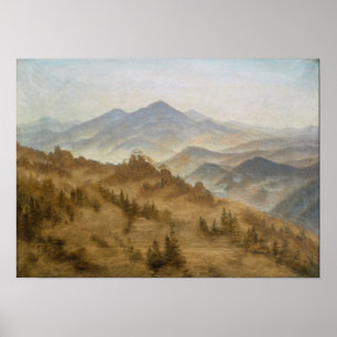 Affiche Friedrich - Rosenberg dans les montagnes de Bohême