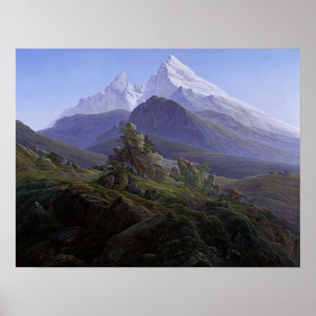 Affiche Friedrich - Watzmann (-25) 1824 (Devant)