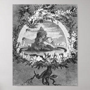 Affiche Friedrich Wilhelm The Ash Yggdrasil By Heine