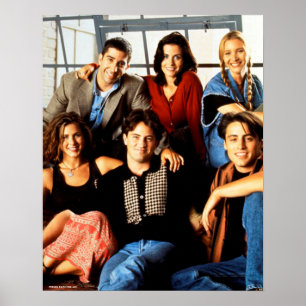 Affiche FRIENDS™  Assis dans l'appartement de Monica