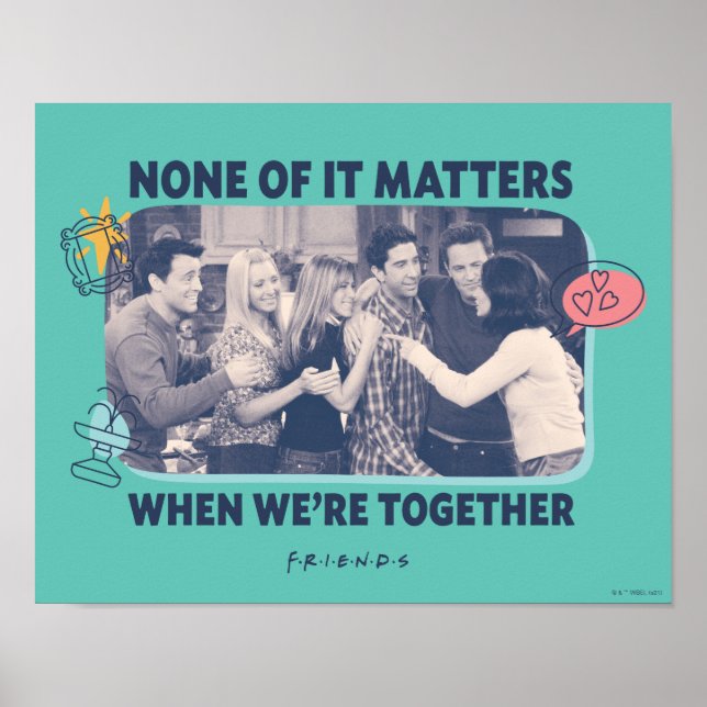 Affiche FRIENDS™ | Câlin de groupe (Devant)