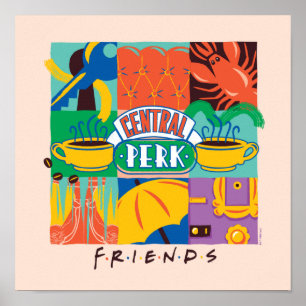 Affiche FRIENDS™ Central Perk Graphique Vibrant