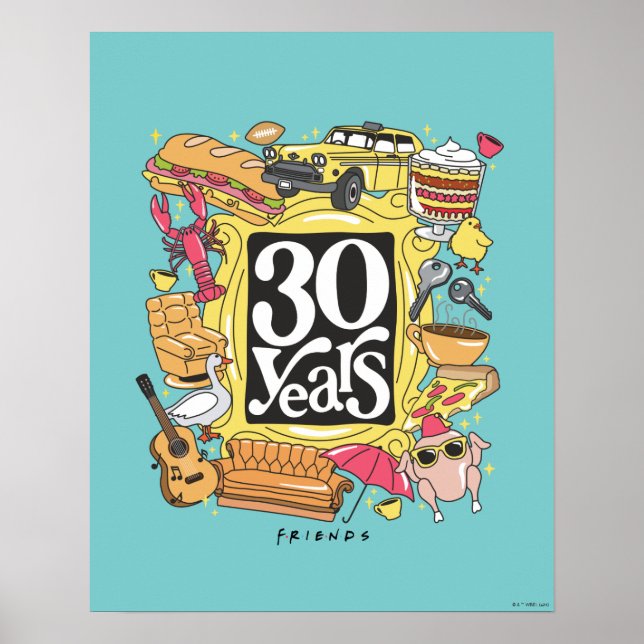 Affiche FRIENDS™ | Graphisme 30 ans (Devant)