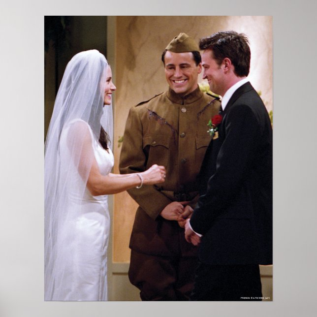 Affiche FRIENDS™ | Joey Marries Monica & Chandler (Devant)