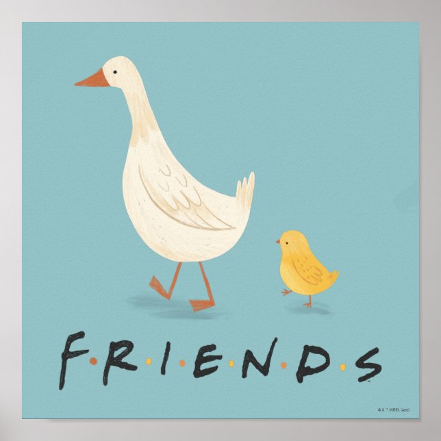 Affiche FRIENDS™ | Le poussin et le canard (Devant)