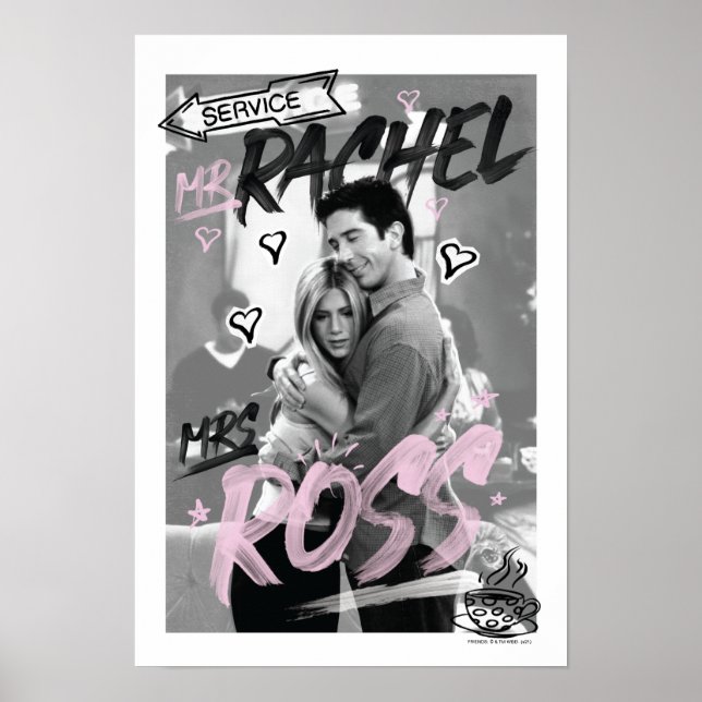 Affiche FRIENDS™| M. Rachel et Mme Ross (Devant)