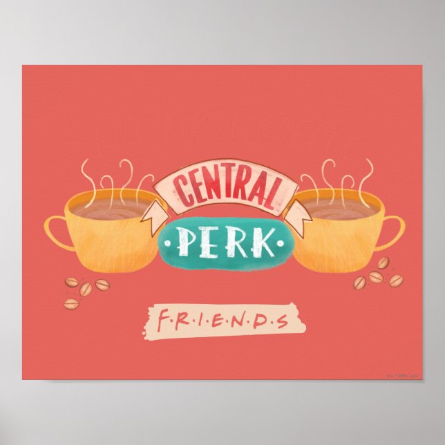 Affiche FRIENDS™ | Mais d'abord du café - Central Perk (Devant)