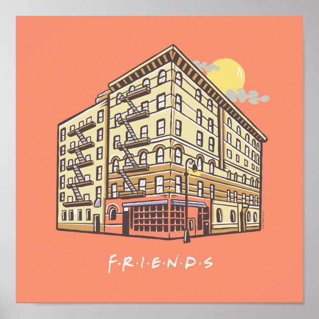 Affiche FRIENDS™ | Monica's Apartment Building (Devant)