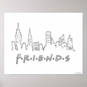 Affiche FRIENDS™   New York City Silhouette