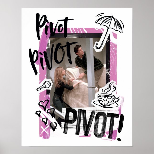 Affiche FRIENDS™| PIVOT Pivot! (Devant)