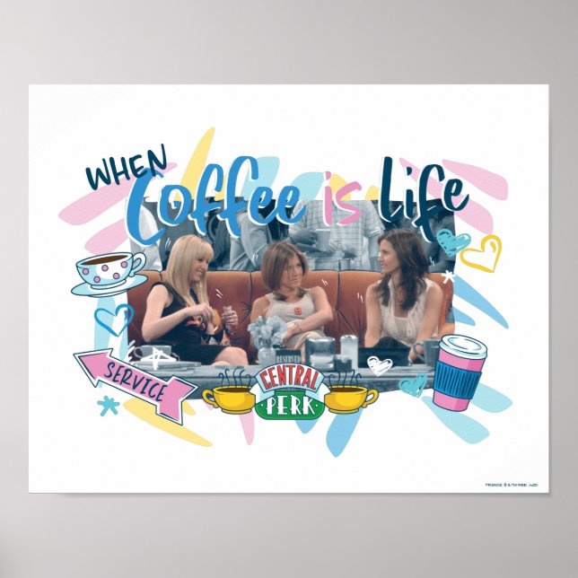Affiche FRIENDS™ | Quand le café est la vie (Devant)