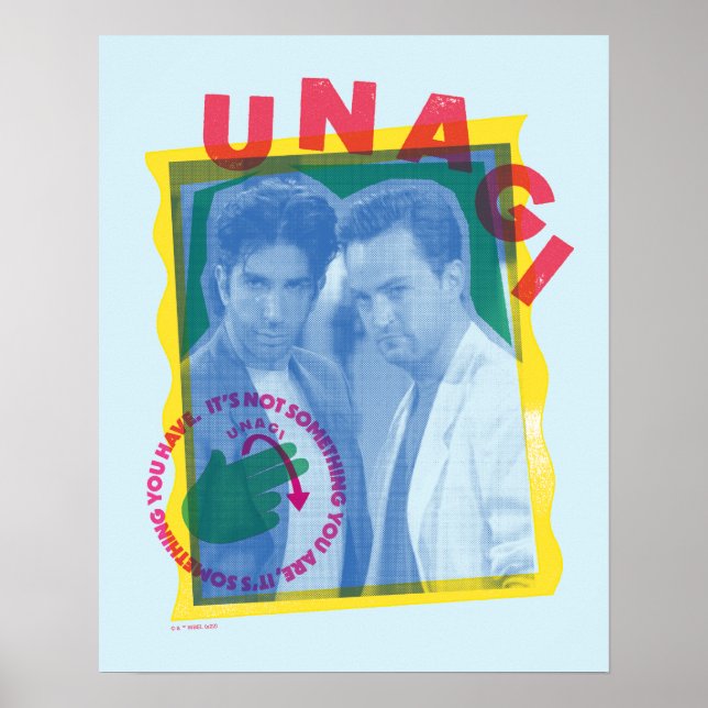 Affiche FRIENDS™ | Ross & Chandler - Unagi (Devant)