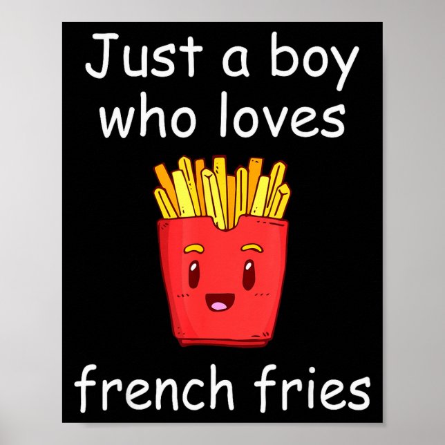 Affiche Fries Shirt Funny French Fries Lover Cool French F (Devant)