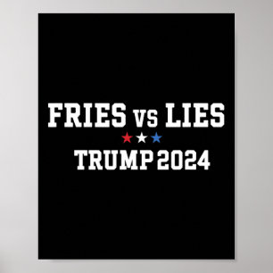 Affiche Fries Vs Lies Trump 2024 France Fries Trump Vance