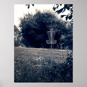 Affiche Frisbee Disc Golf Basket