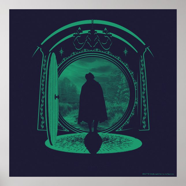Affiche FRODO™ Leaving THE SHIRE™ Silhouette (Devant)