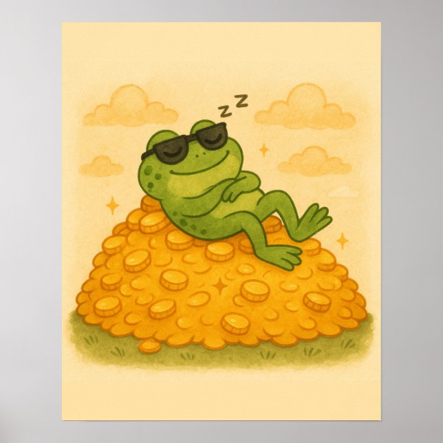 Affiche Frog dormant sur Gold Hill (Devant)